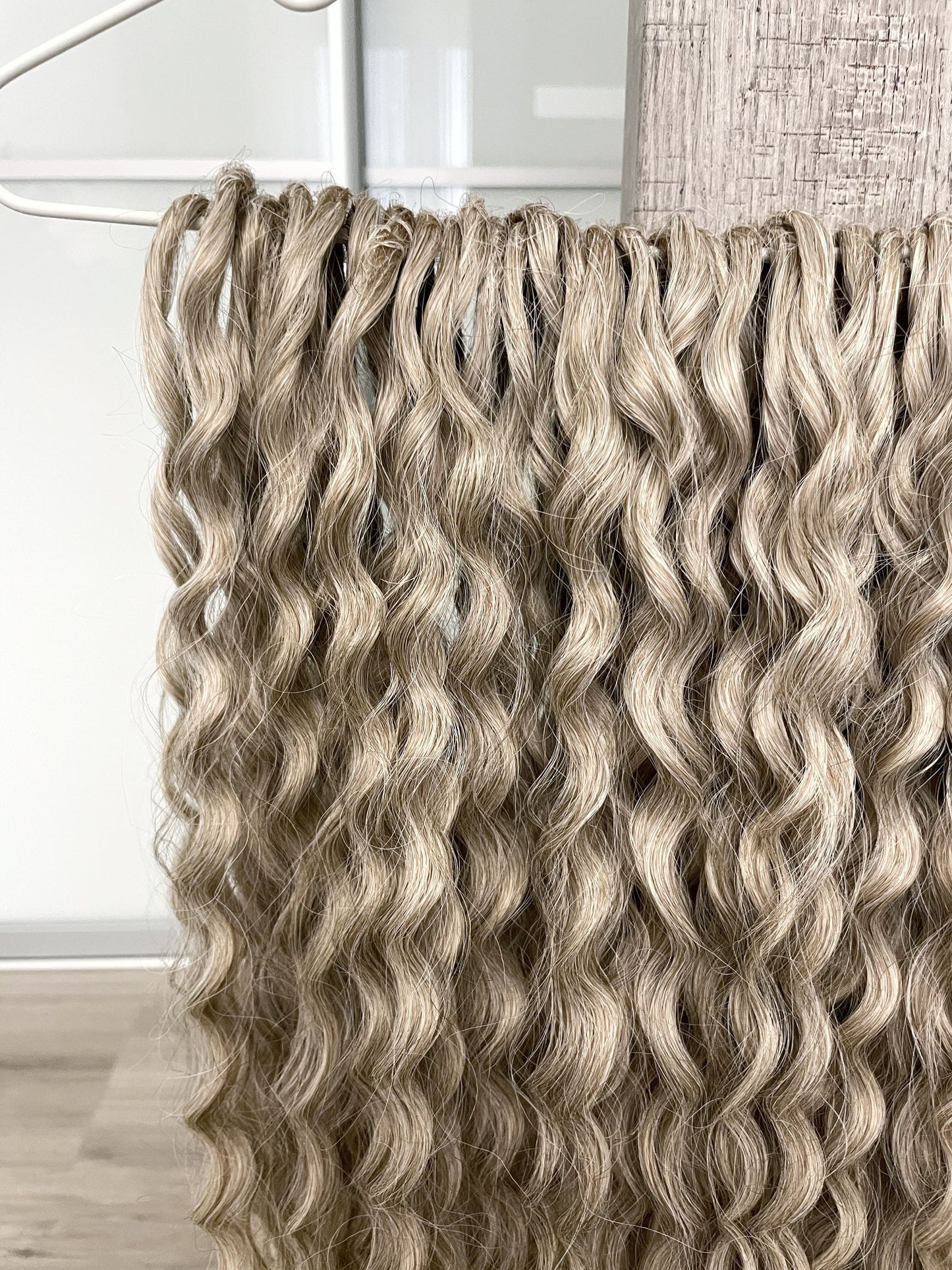 caramel curly crochet synthetic dreads