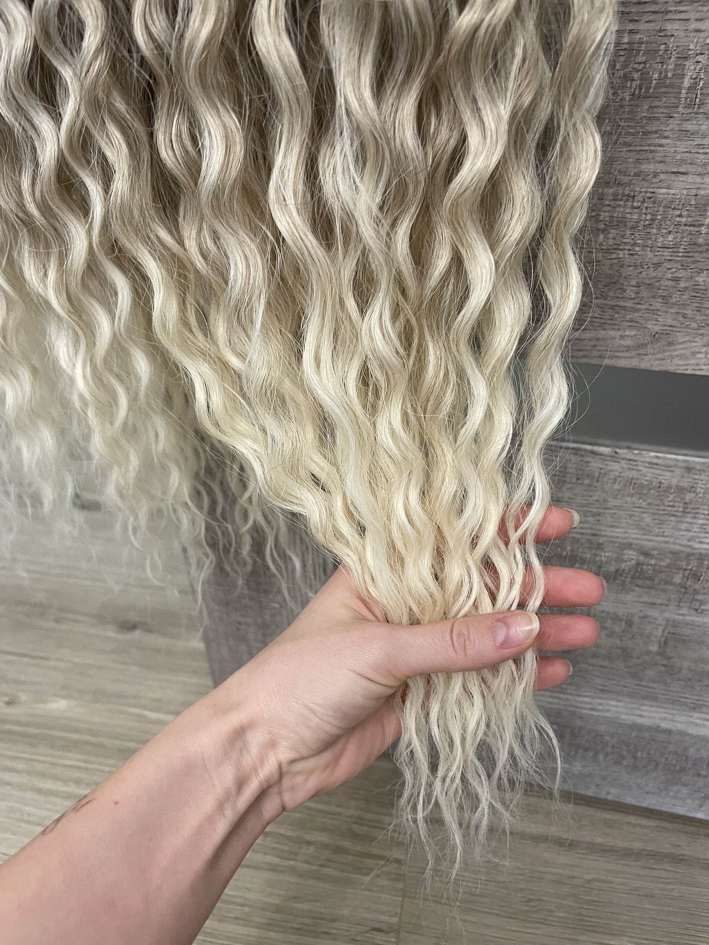 caramel curly crochet synthetic dreads