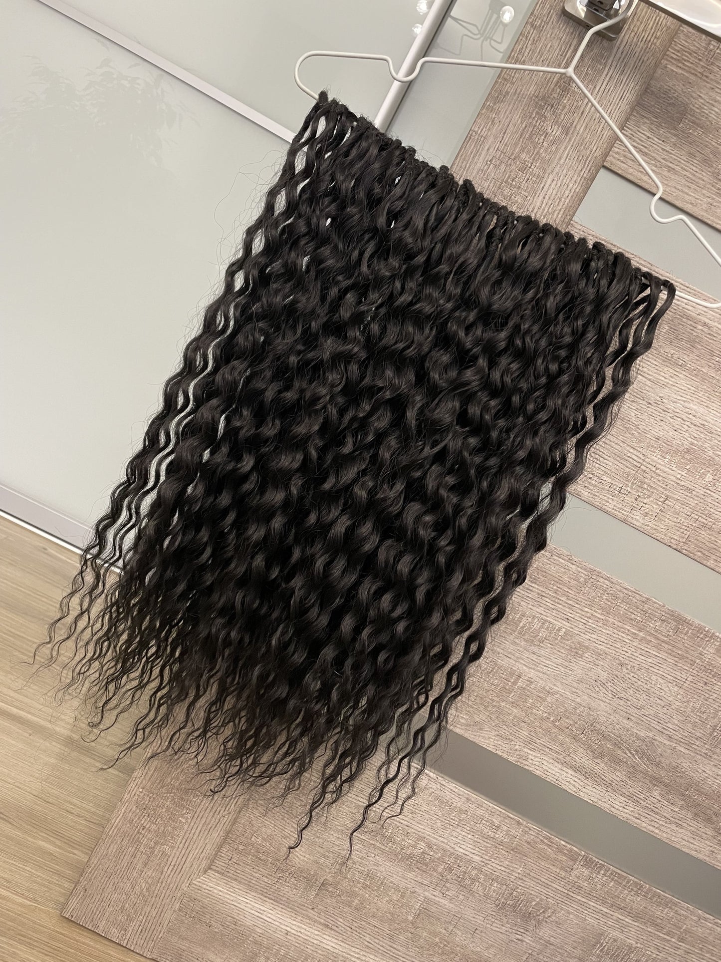 black curly crochet synthetic dreads