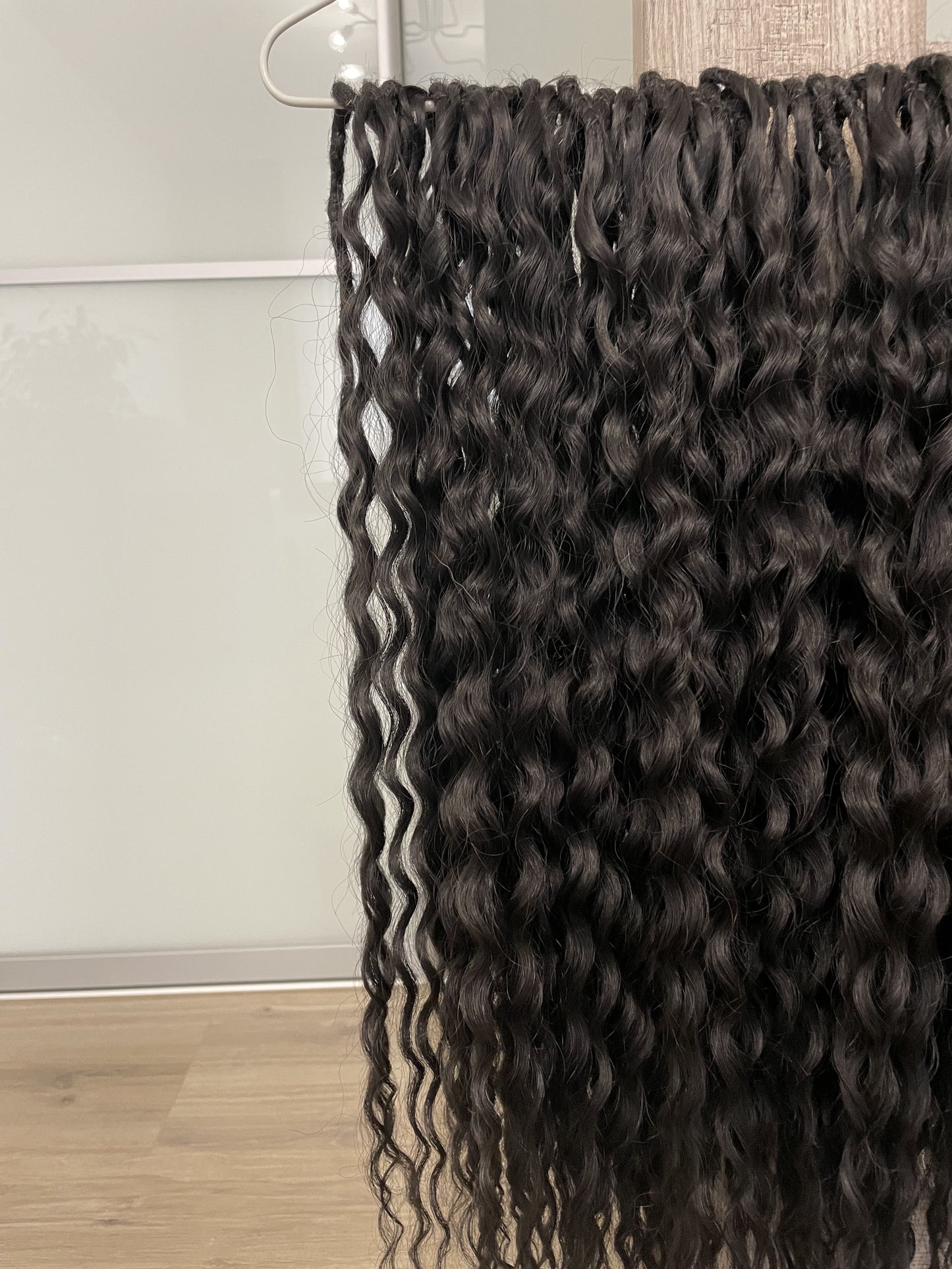 black curly crochet synthetic dreads